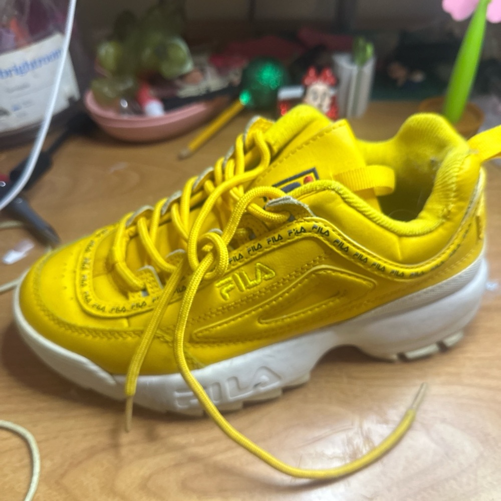 Fila Kids Bright Yellow Sneakers